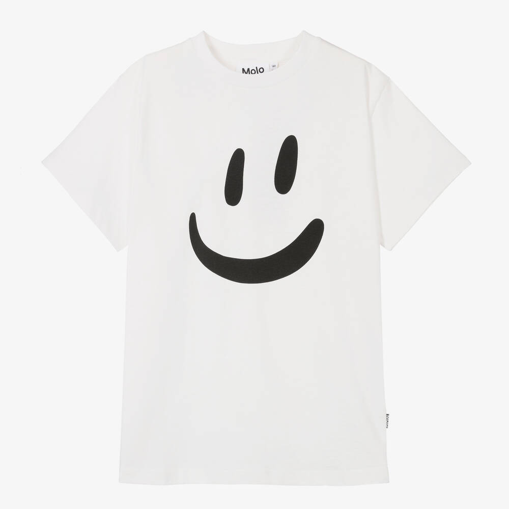 Molo - T-shirt blanc en coton bio ado | Childrensalon