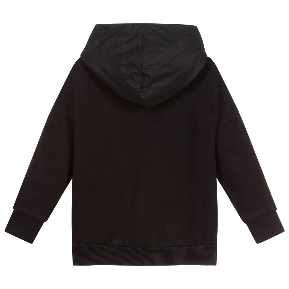 Moncler Enfant - Black Hooded Sweatshirt | Childrensalon