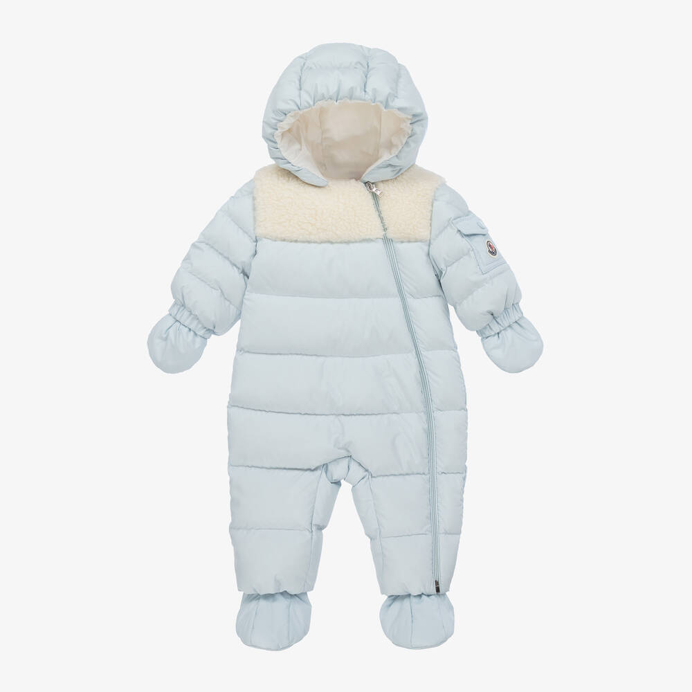 Moncler Enfant -  أفرول شتوي Sefou مبطن بريش لون أزرق | Childrensalon