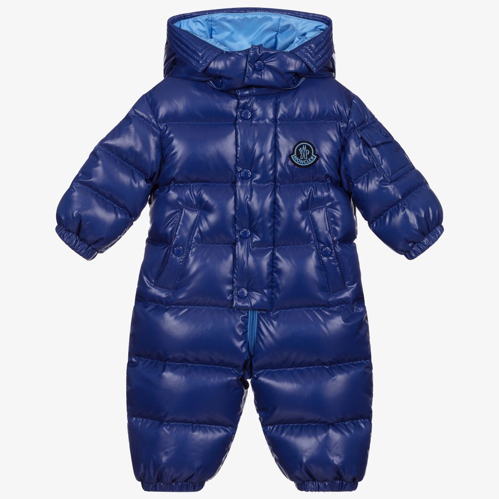 Moncler Enfant - Blue Down Padded Snowsuit | Childrensalon