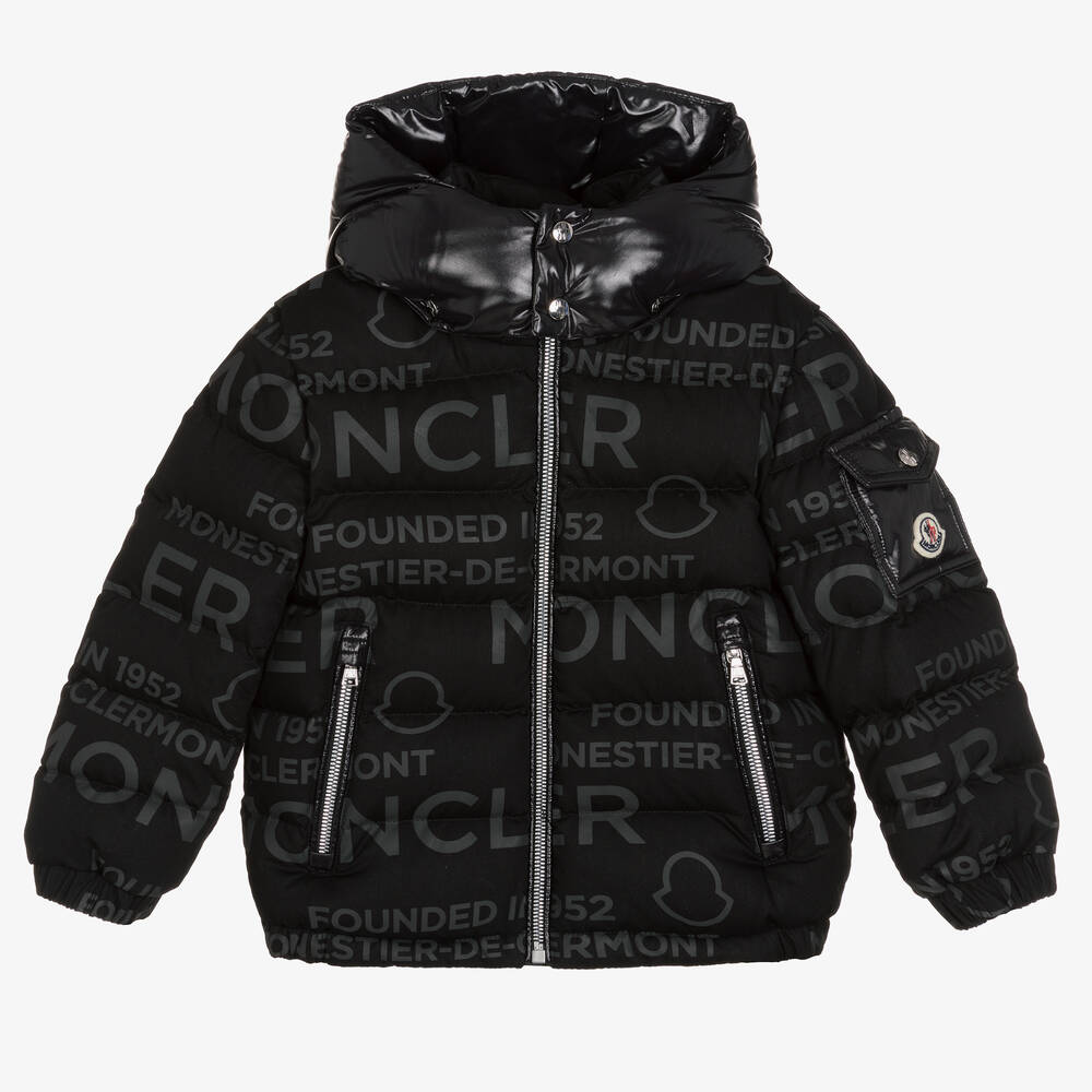 Moncler Enfant - Boys Black Down Padded Jacket | Childrensalon