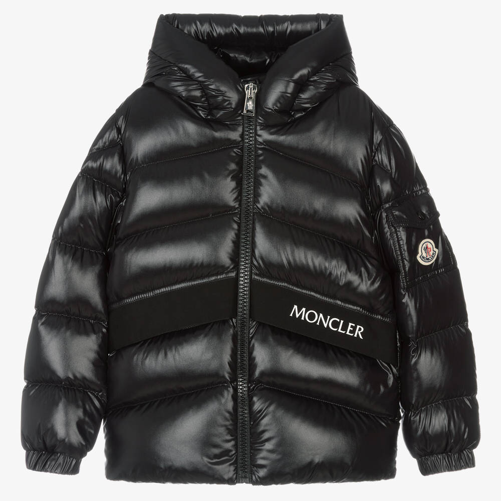 Moncler Enfant - Boys Black Down Puffer Jacket | Childrensalon