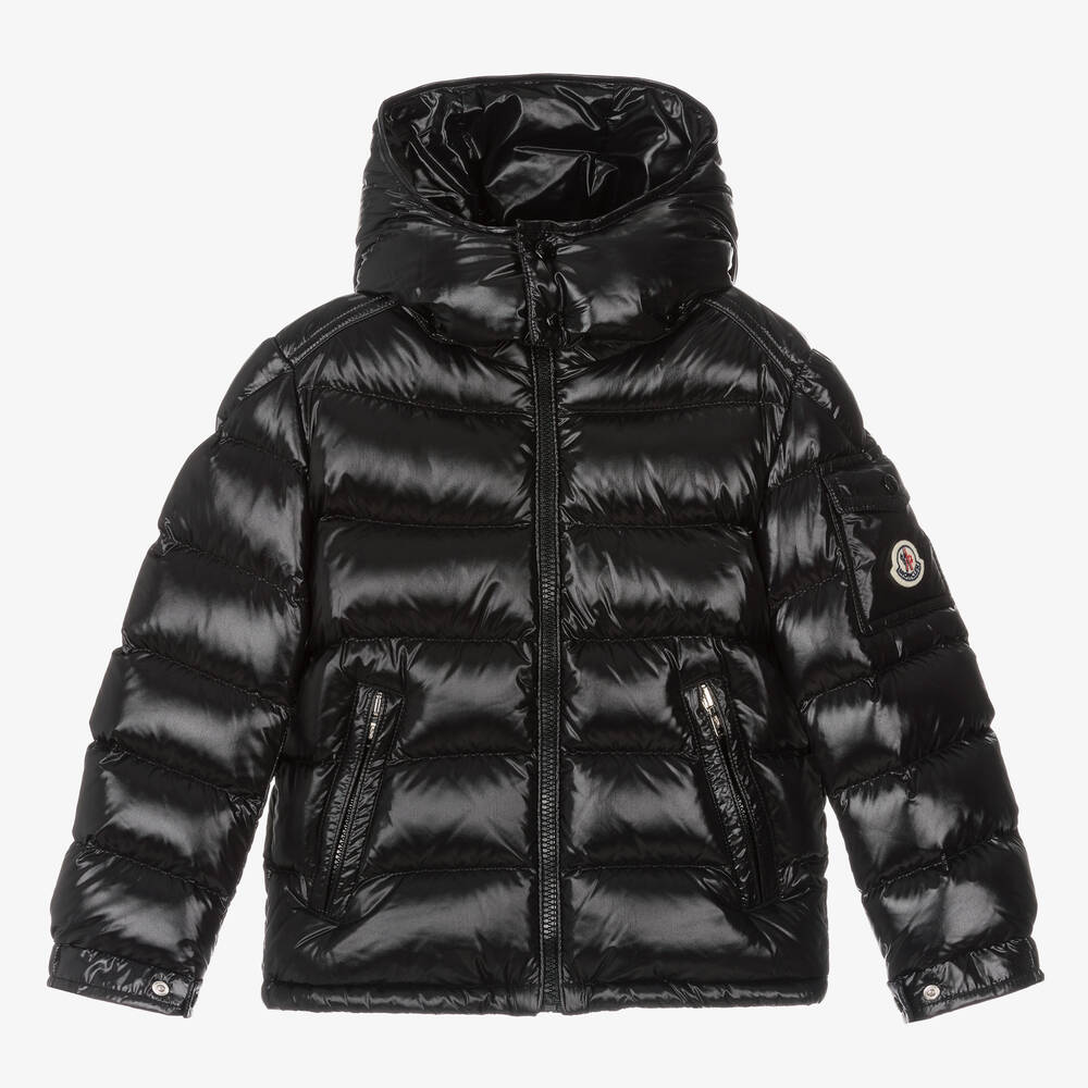 Moncler Enfant - Boys Black New Maya Down Puffer Jacket | Childrensalon