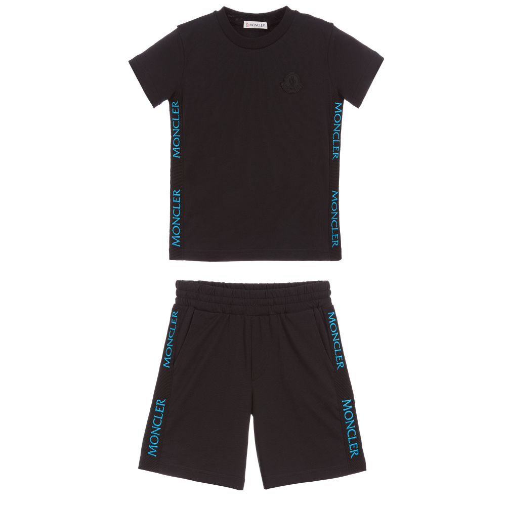 Moncler Enfant - Boys Black Shorts Set | Childrensalon