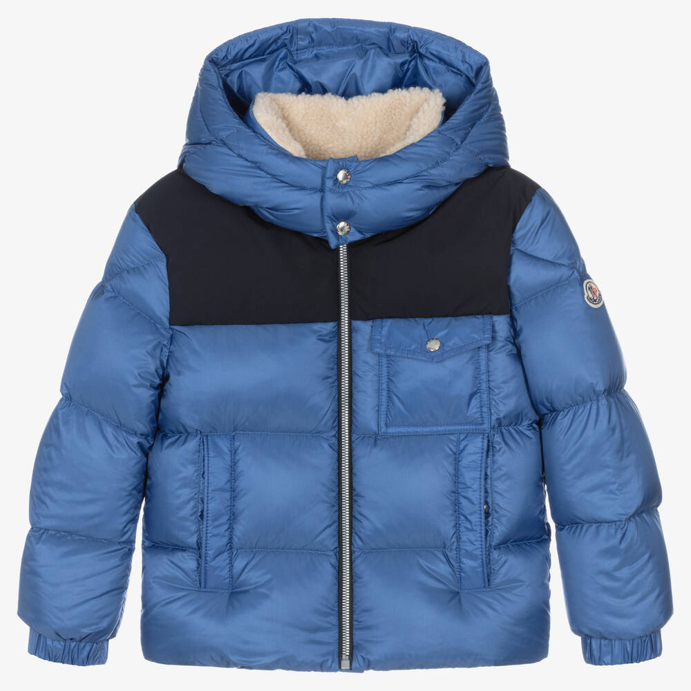 Moncler Enfant - Boys Blue Eduard Puffer Jacket | Childrensalon