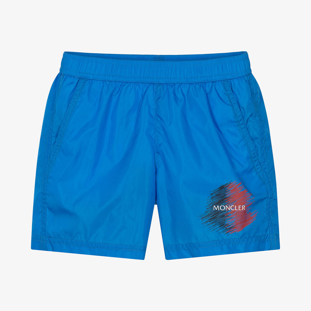 Moncler Enfant - Boys Bright Blue Swim Shorts | Childrensalon