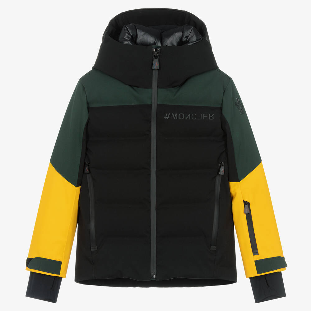 Moncler Enfant - Лыжная куртка с цветовыми блоками | Childrensalon