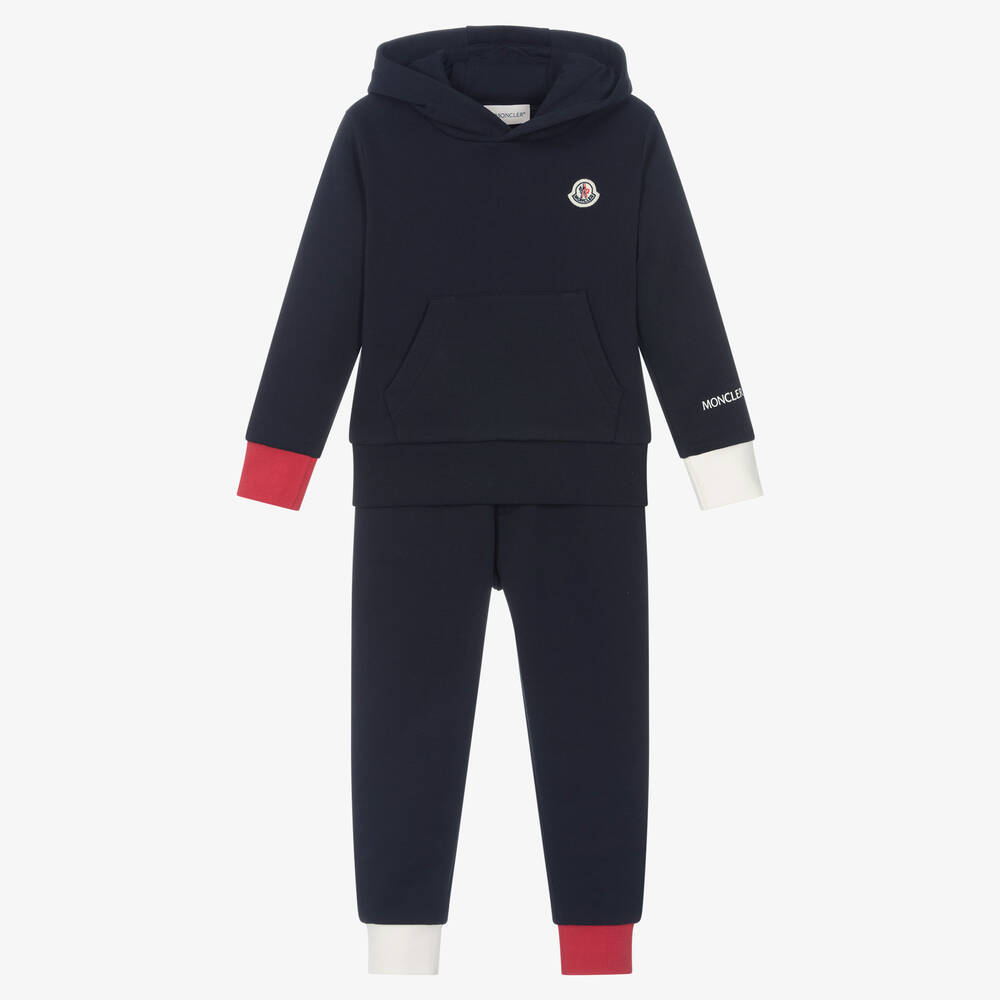 Moncler Enfant - Navyblauer Baumwoll-Trainingsanzug | Childrensalon