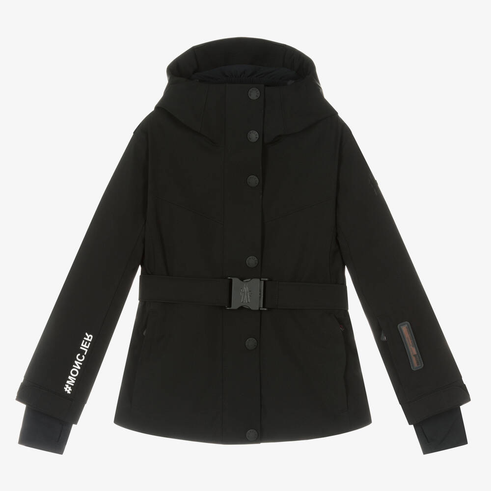 Moncler Enfant - Черная лыжная куртка для девочек | Childrensalon