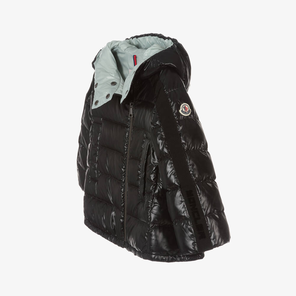 Moncler Enfant - Girls Black Down Padded Jacket | Childrensalon