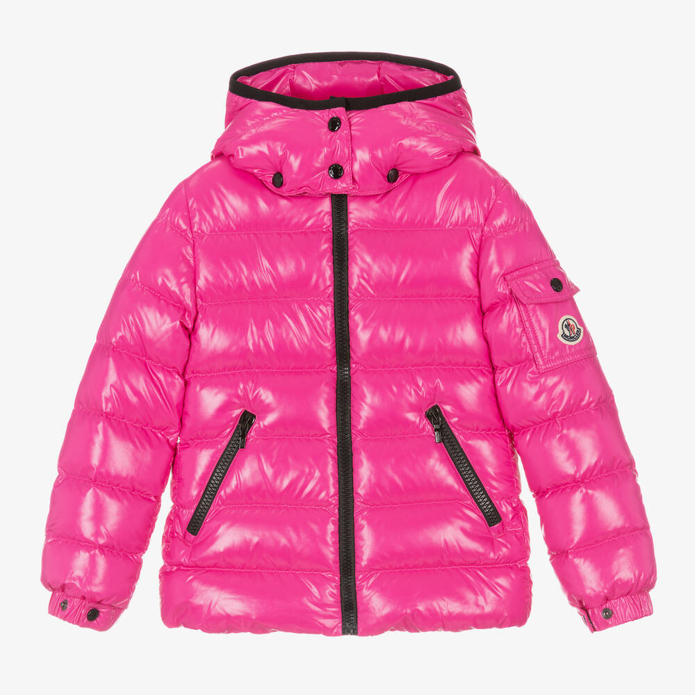 Moncler Enfant - Розовая пуховая куртка Bady для девочек | Childrensalon