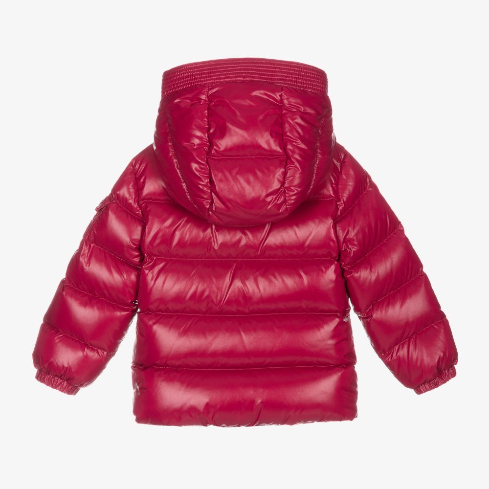Moncler Enfant - Girls Pink Down Puffer Jacket | Childrensalon