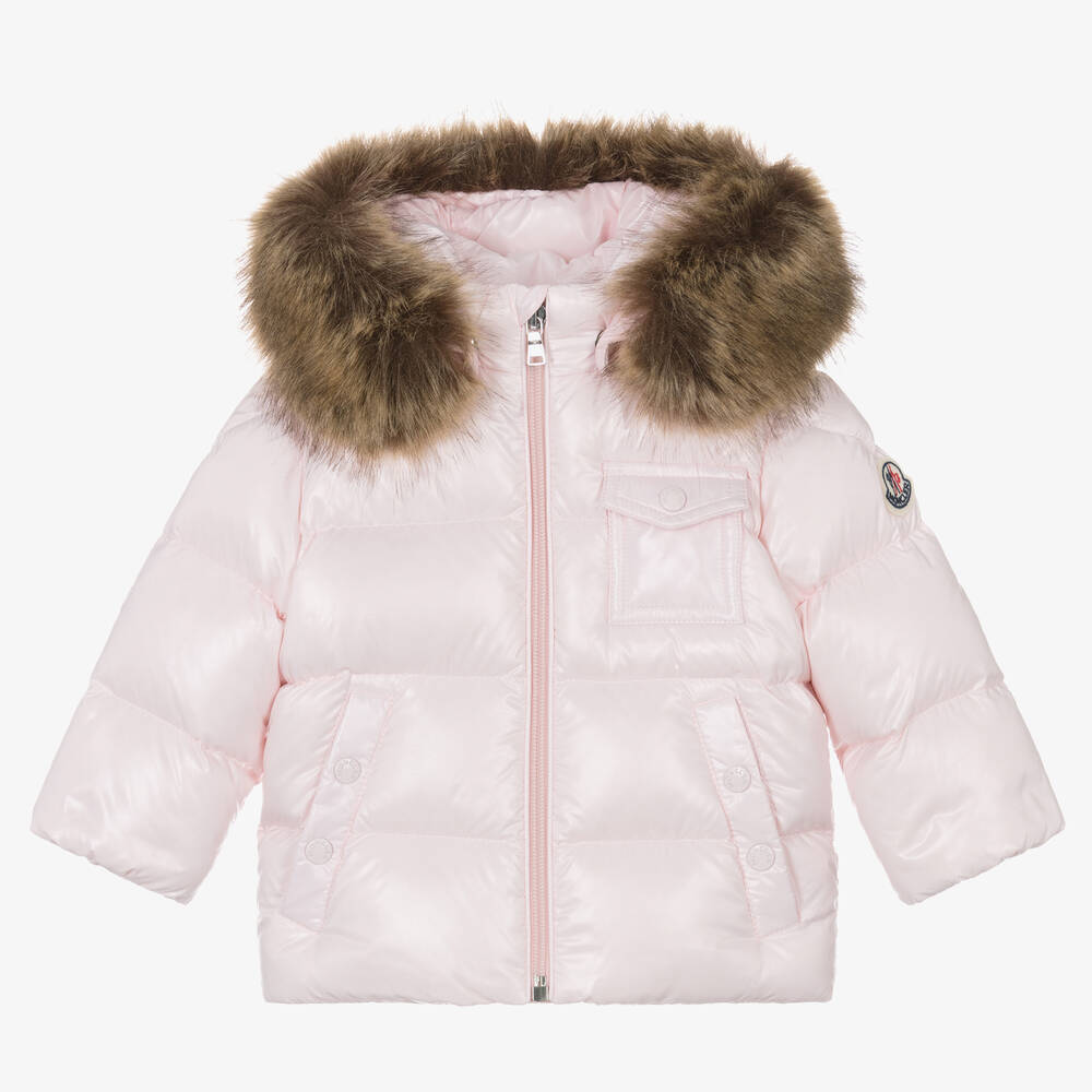 Moncler Enfant - Girls Pink K2 Puffer Jacket | Childrensalon