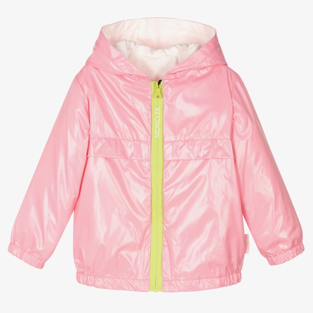 Moncler Enfant - Girls Pink Windbreaker Jacket | Childrensalon