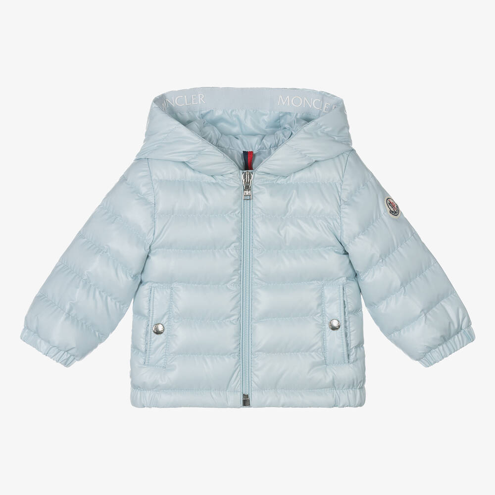 Moncler Enfant - Ice Blue Down Padded Sesen Puffer Jacket | Childrensalon