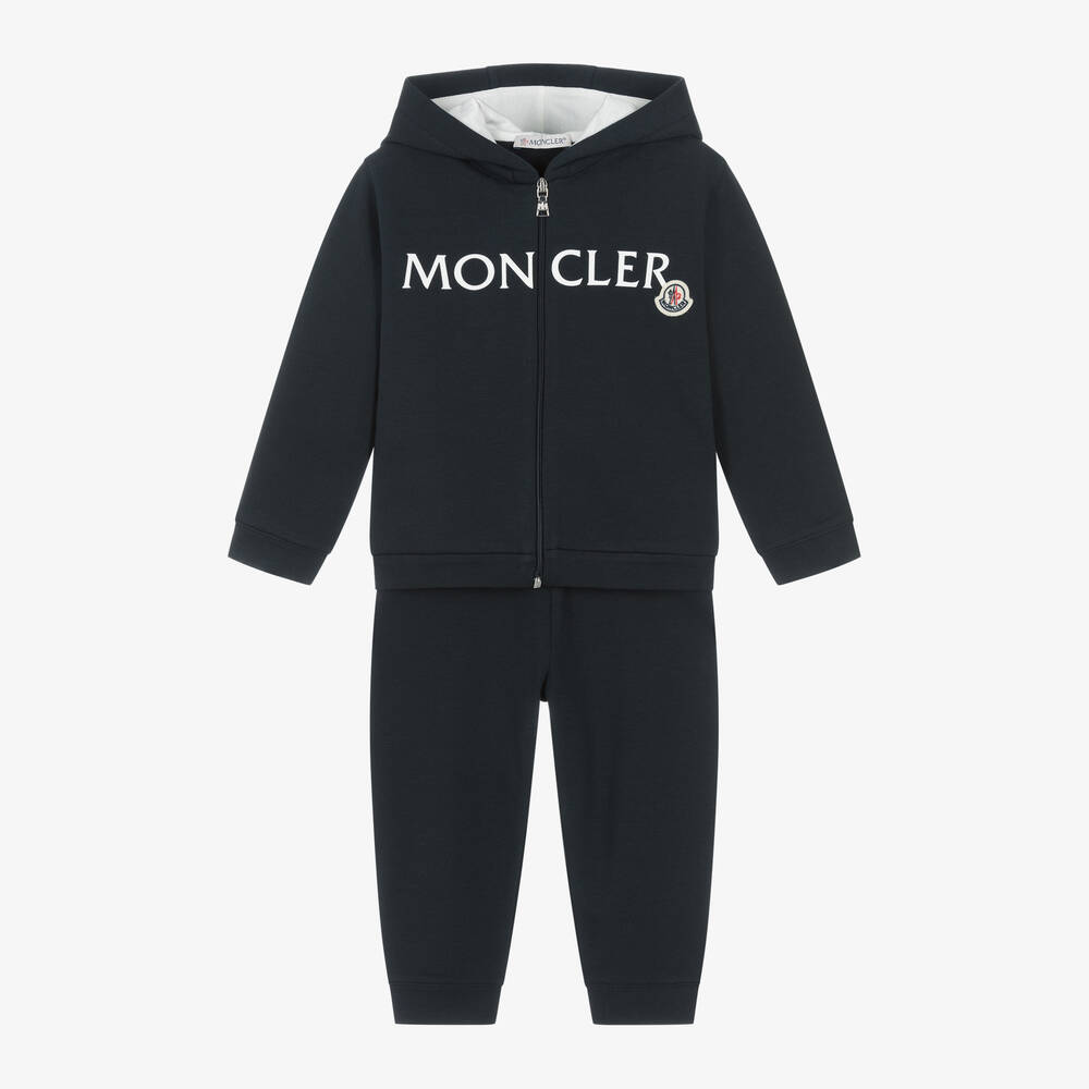 Moncler Enfant - Синий спортивный костюм из хлопка | Childrensalon