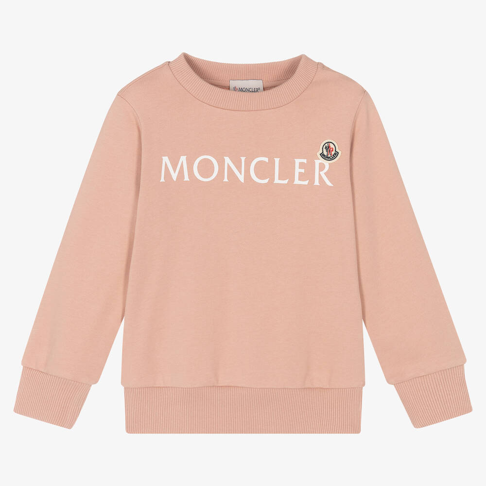 Moncler Enfant - Pink Logo Sweatshirt | Childrensalon
