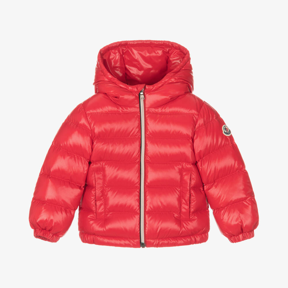 Moncler Enfant - Red New Aubert Down Puffer Jacket | Childrensalon