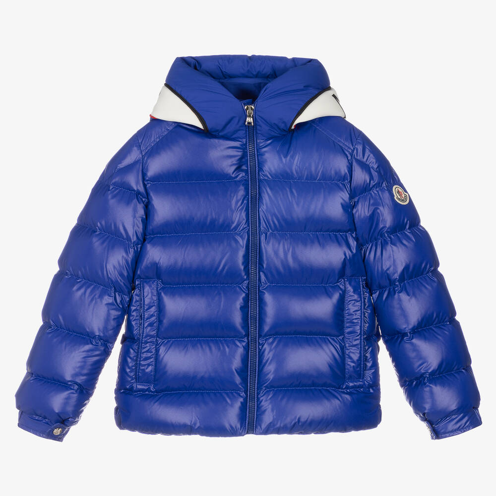 Moncler Enfant - Teen Boys Blue Puffer Jacket  | Childrensalon