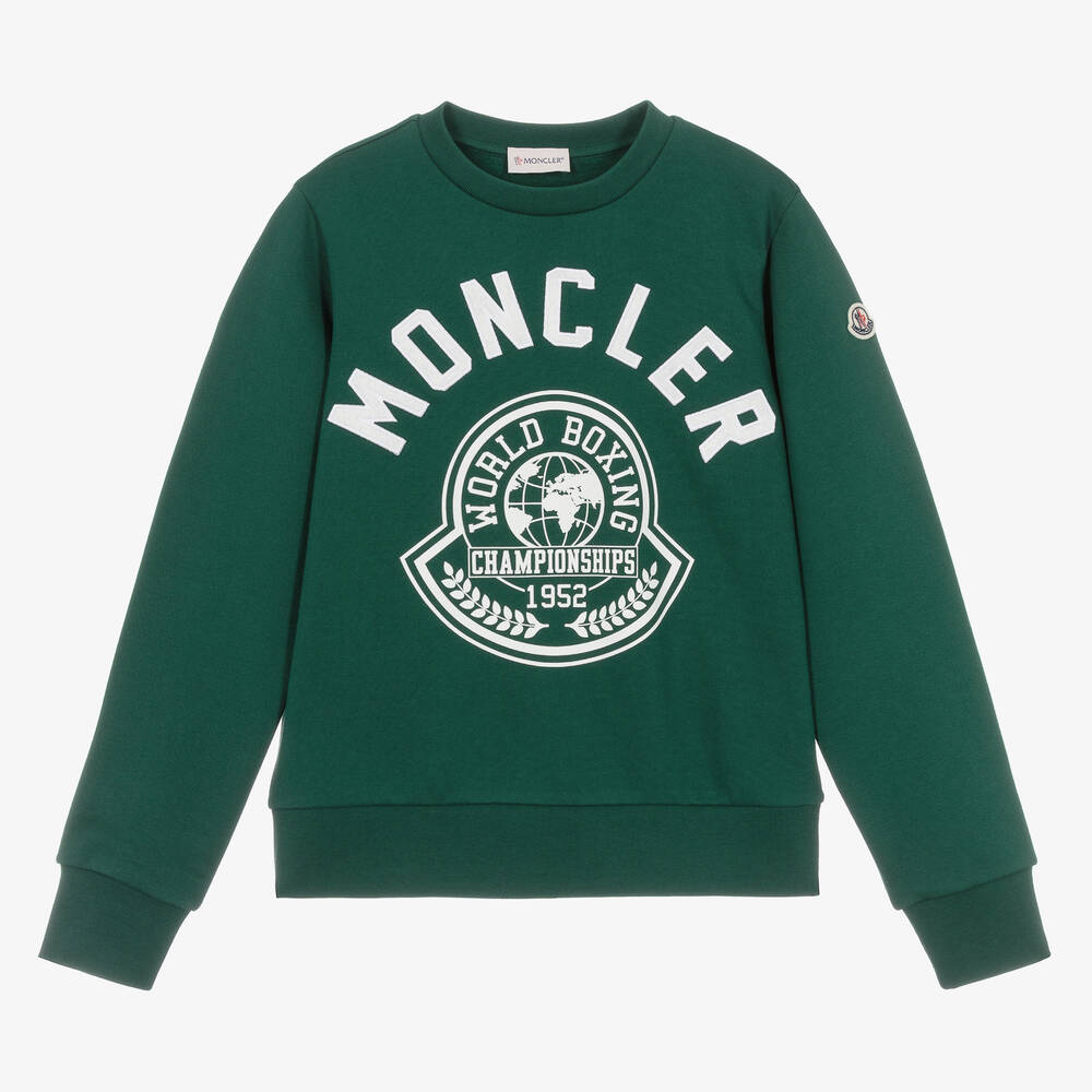 Moncler Enfant - Grünes Teen Baumwoll-Sweatshirt | Childrensalon
