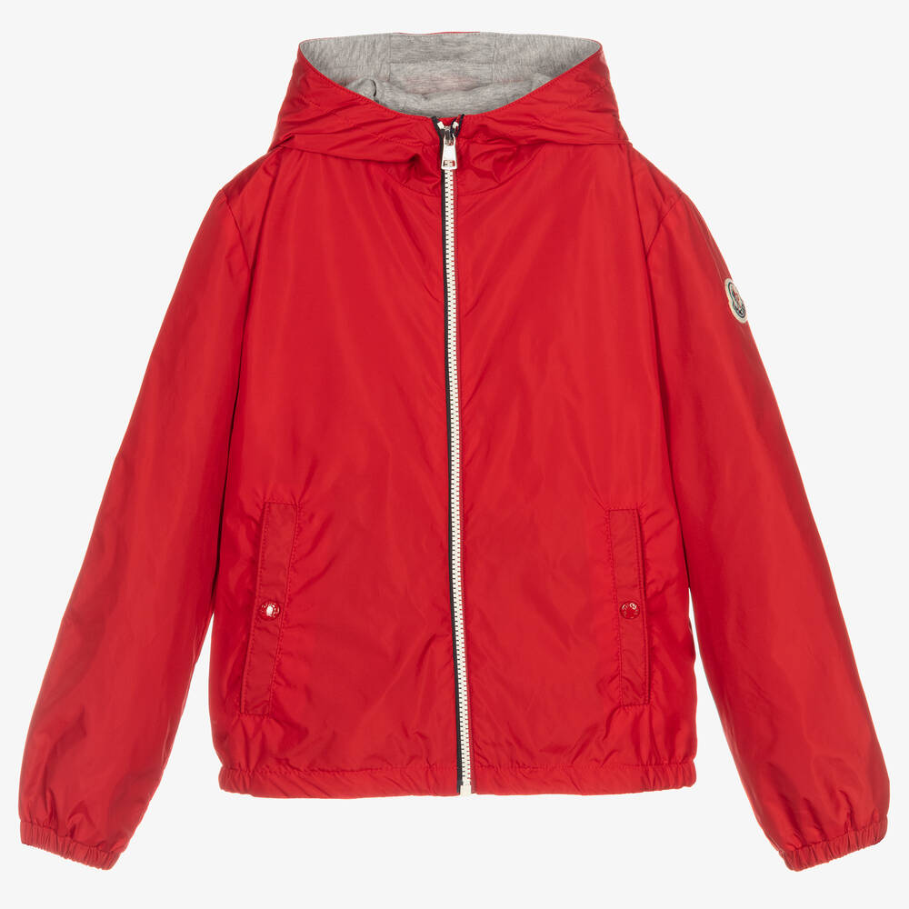 Moncler Enfant - Teen Boys Red New Urville Hooded Jacket | Childrensalon