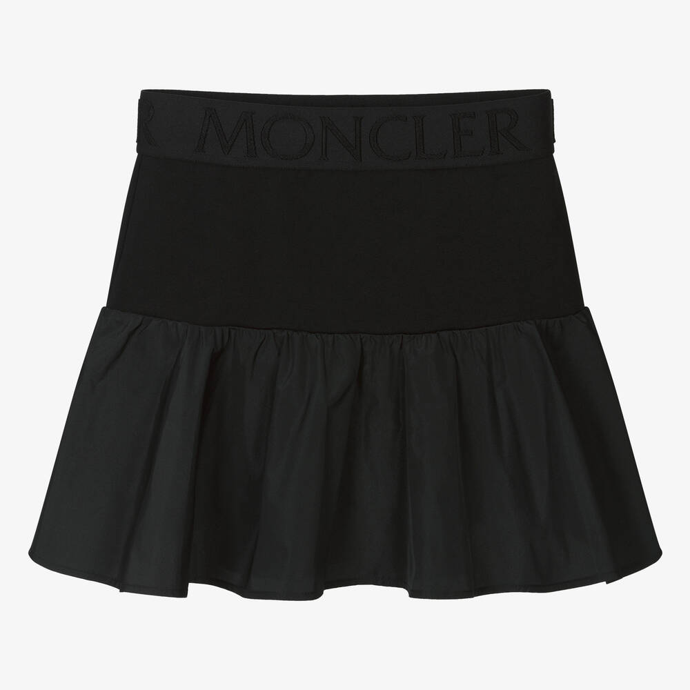 Moncler Enfant - تنورة قطن لون أسود للمراهقات | Childrensalon