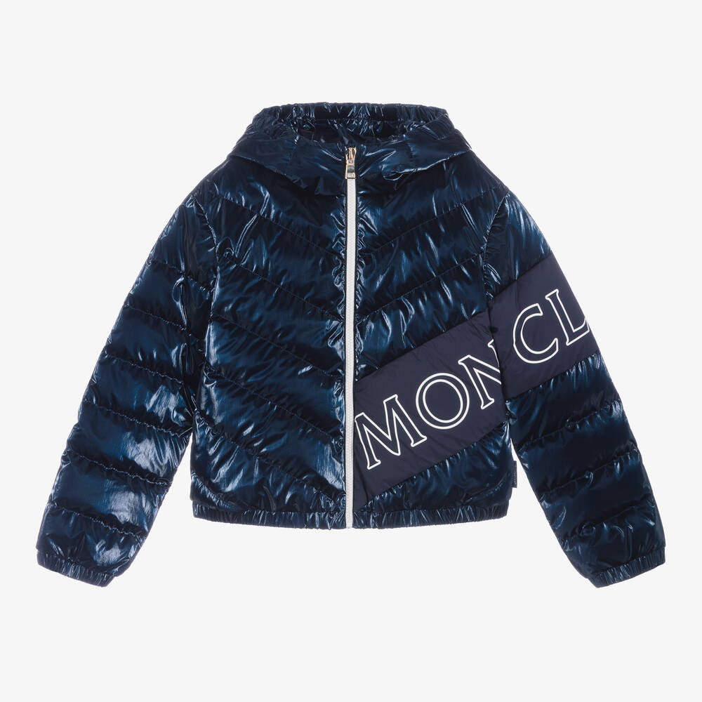 Moncler Enfant - Teen Girls Blue Vonnes Puffer Jacket | Childrensalon