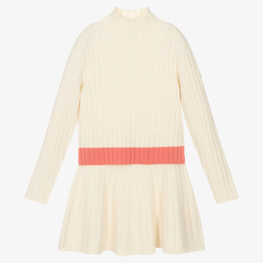 Moncler Enfant - Кремовый свитер и юбка для девочек-подростков | Childrensalon