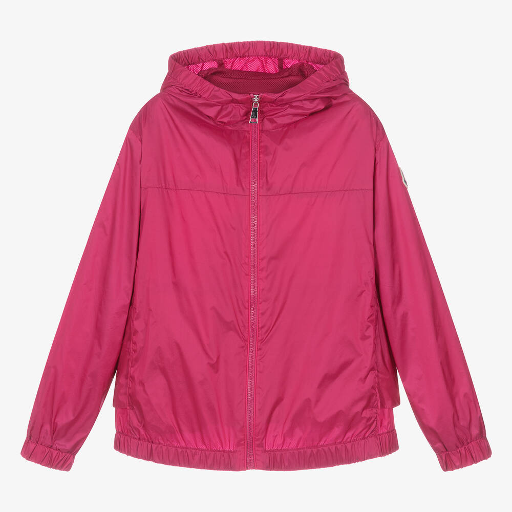 Moncler Enfant - Teen Girls Pink Owara Windbreaker Jacket | Childrensalon