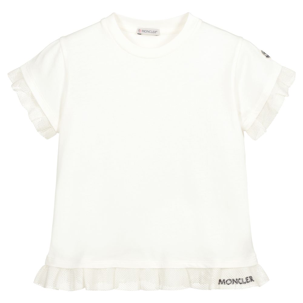 Moncler Enfant - T-shirt blanc Ado fille | Childrensalon