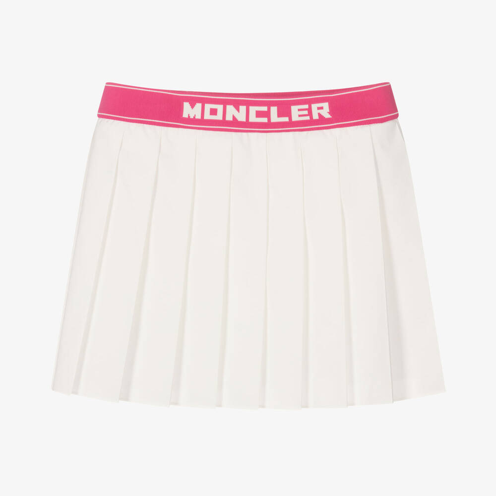 Moncler Enfant - Teen Girls White & Pink Tennis Skirt | Childrensalon