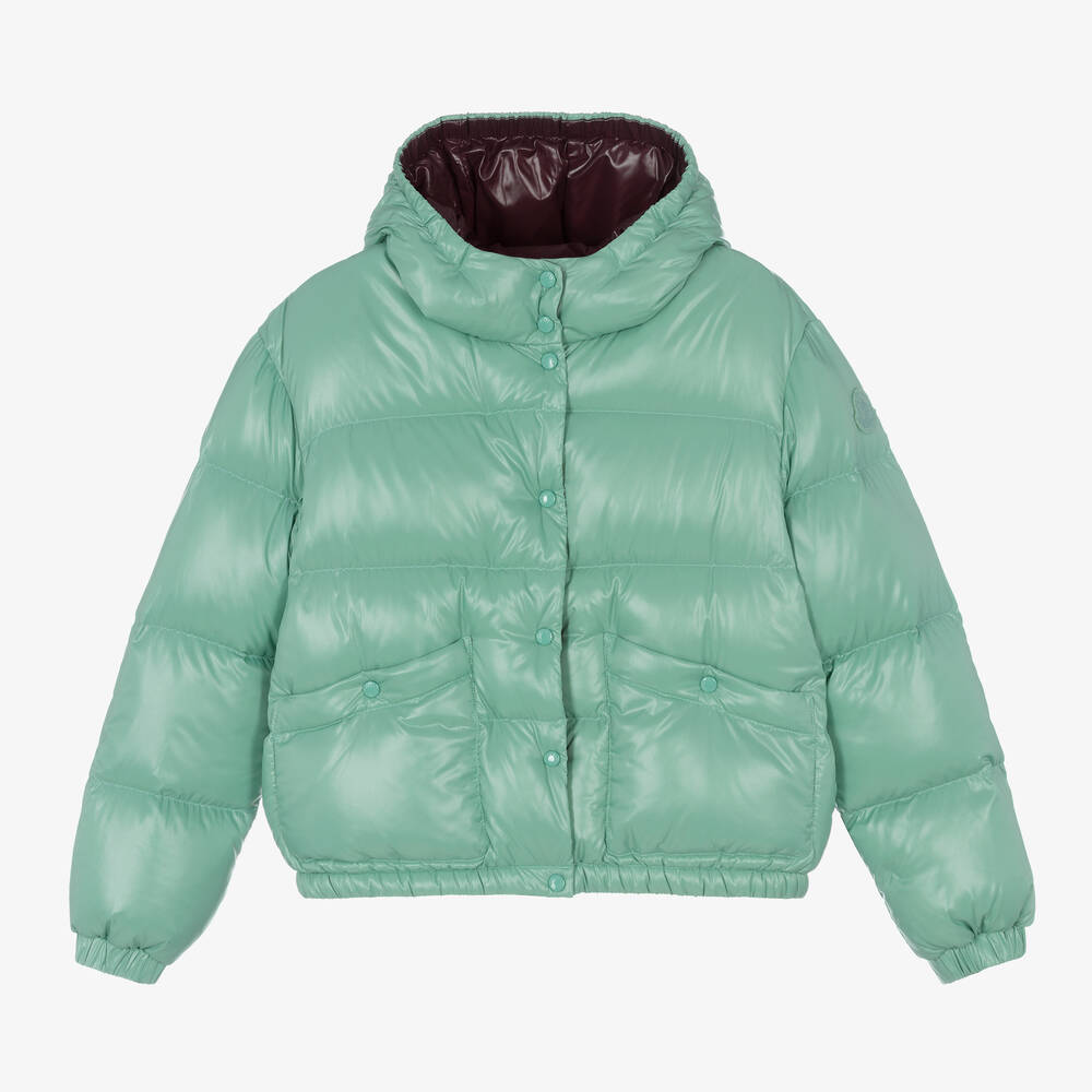 Moncler Enfant - Teen Green Down Puffer Jacket | Childrensalon