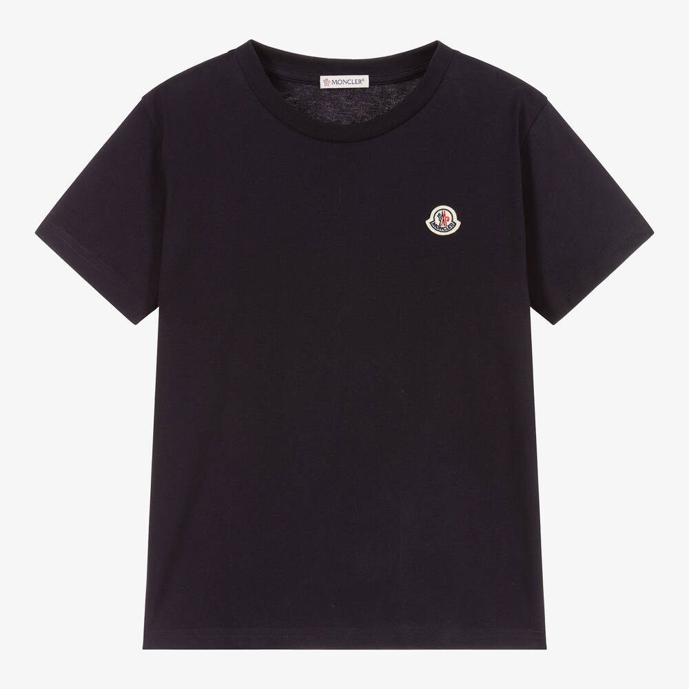 Moncler Enfant - Navyblaues Teen T-Shirt | Childrensalon