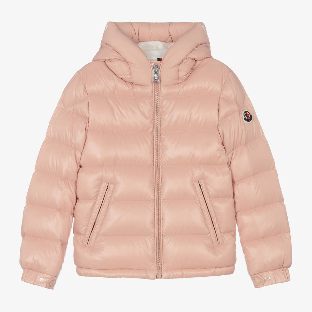 Moncler Enfant - Teen Pink Down Puffer Jacket | Childrensalon
