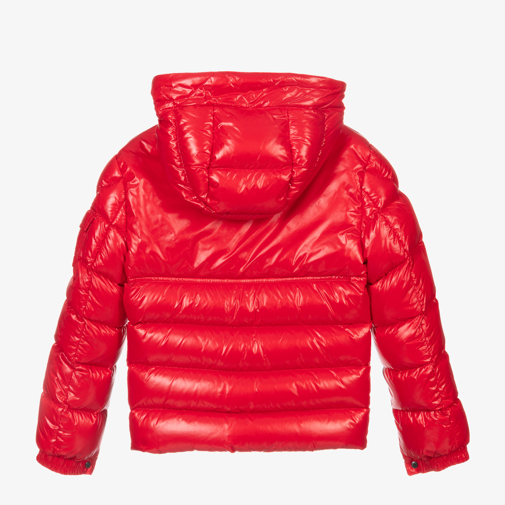 Moncler Enfant - Teen Red Down Puffer Jacket | Childrensalon
