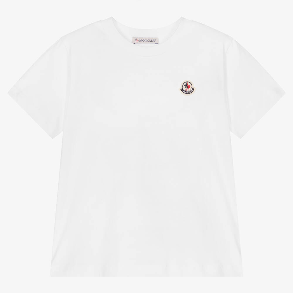 Moncler Enfant - Weißes T-Shirt aus Baumwolle | Childrensalon