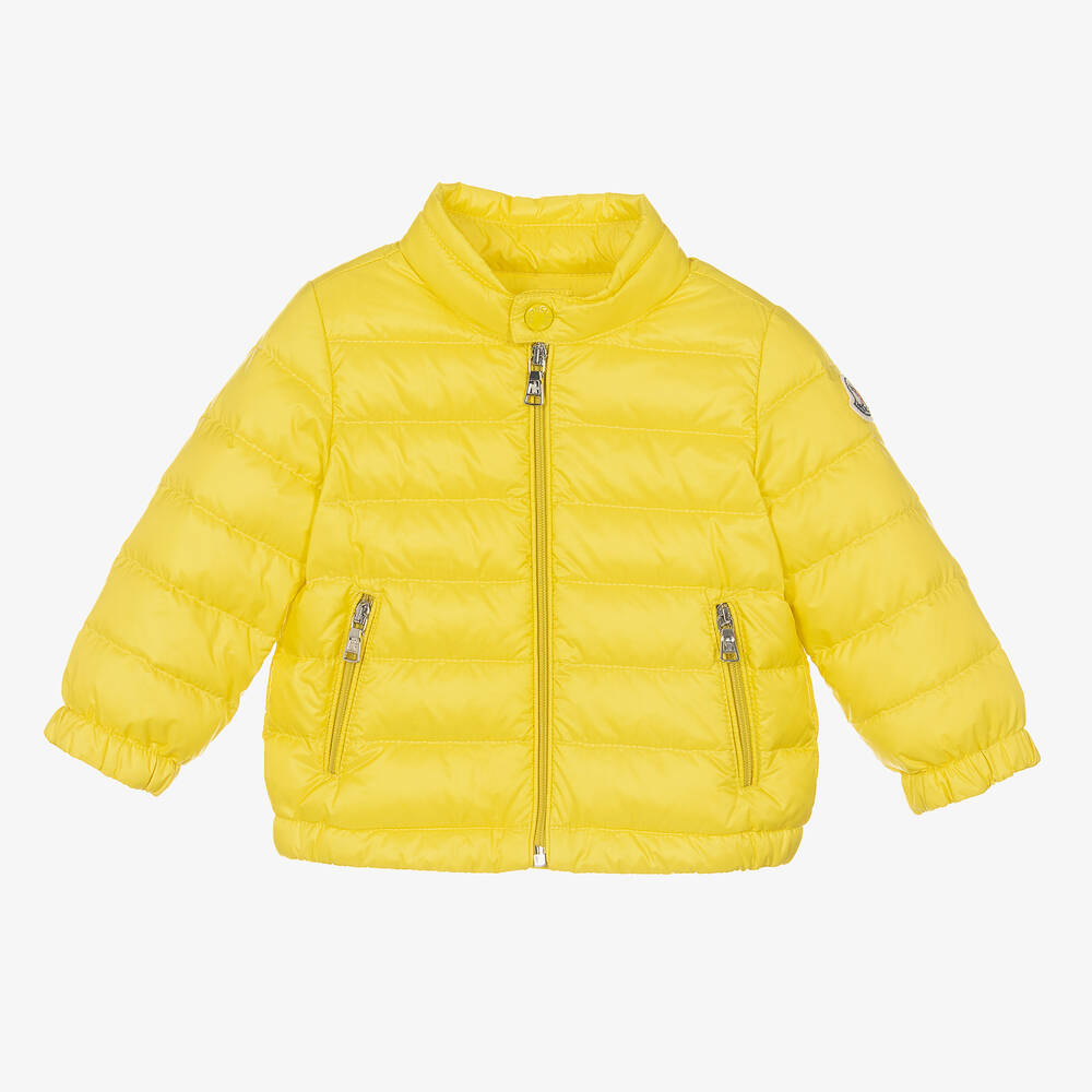 Moncler Enfant - Yellow Down Padded Acorus Puffer Jacket | Childrensalon