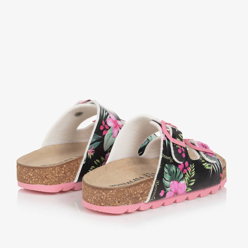 New Baby Pink Floral Print Sandals