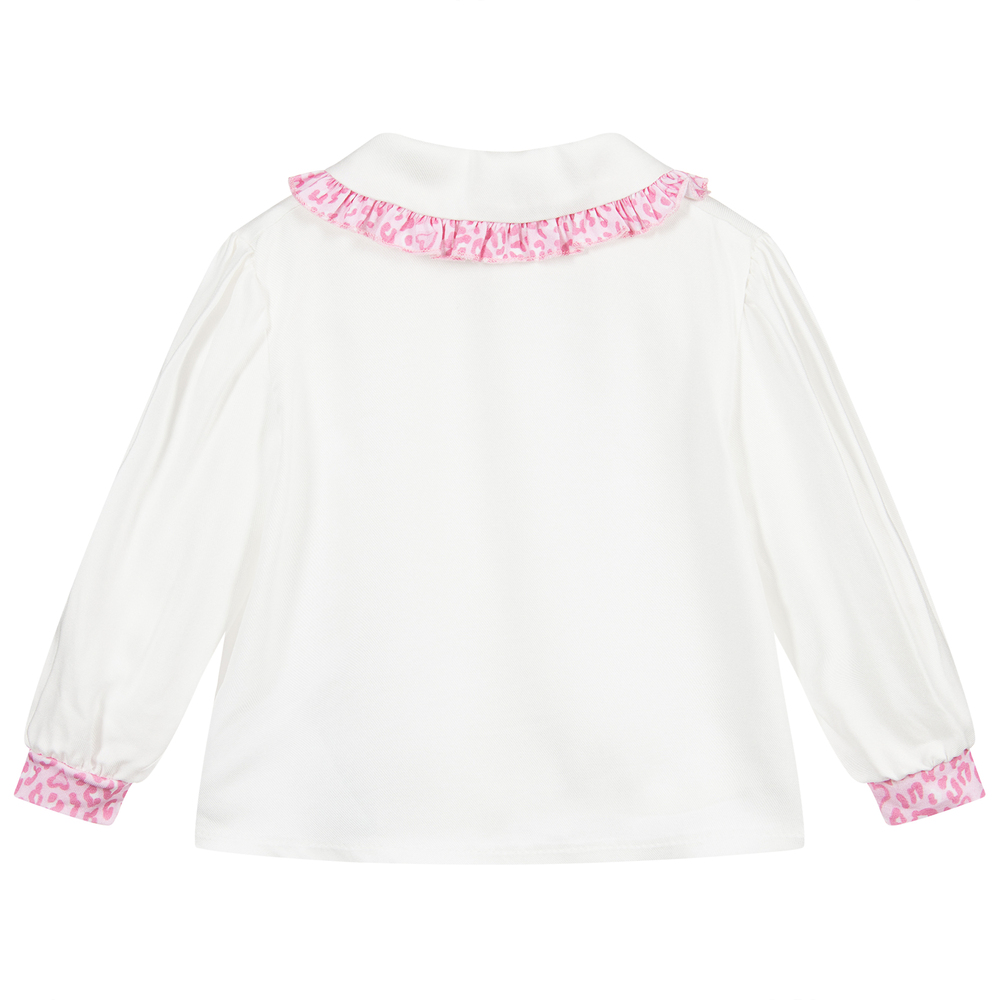 monnalisa pink blouse