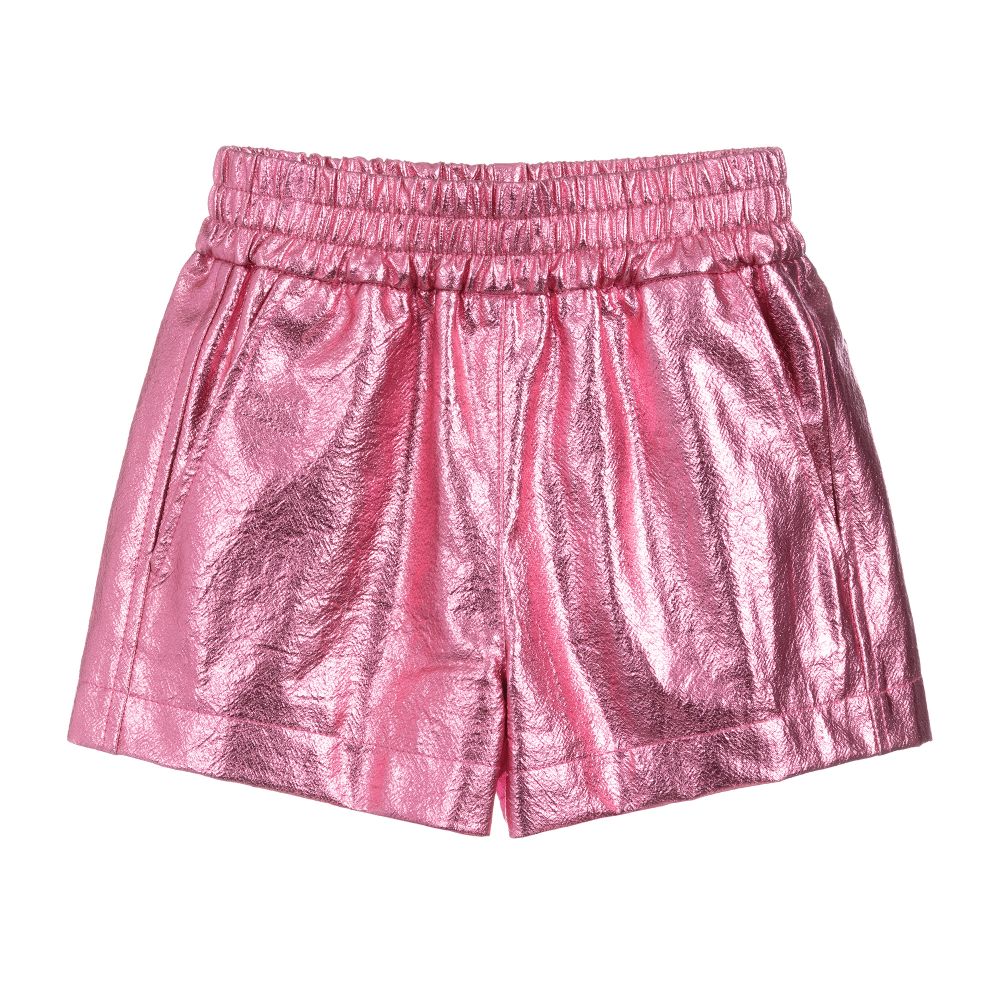 Monnalisa - Teen Pink Metallic Shorts | Childrensalon