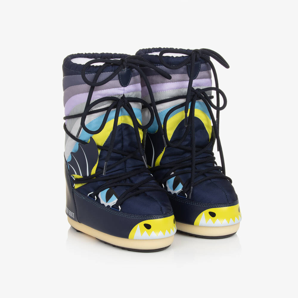 Moon Boot - Blue Icon Dragon Snow Boots | Childrensalon