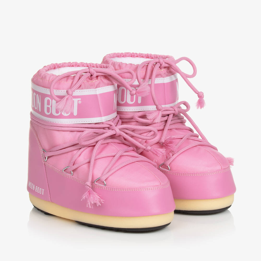Moon Boot - Pink Icon Short Snow Boots | Childrensalon