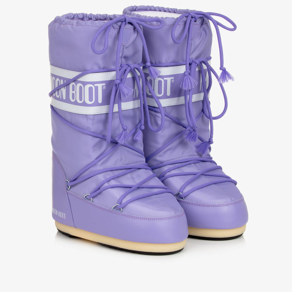 Moon Boot - Purple Icon Nylon Snow Boots | Childrensalon