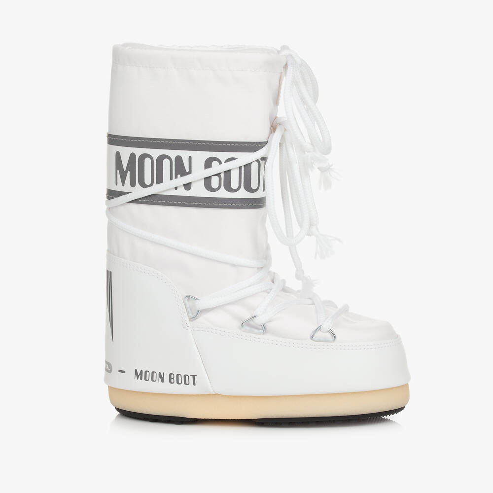 Moon Boot - Après-skis gris et blancs Icon