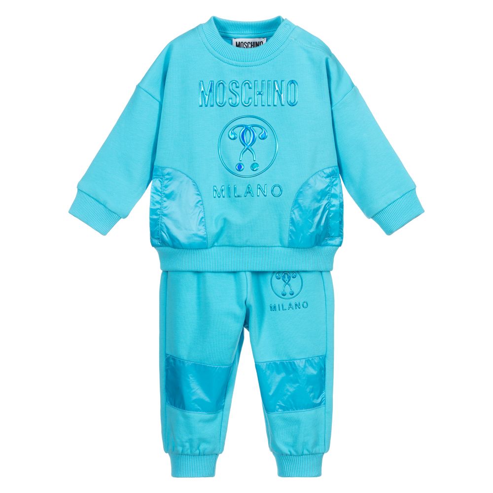 moschino baby blue tracksuit