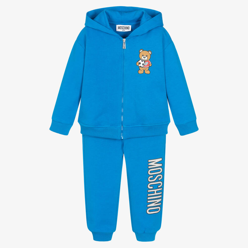 Moschino Baby - Survêtement de foot bleu garçon | Childrensalon