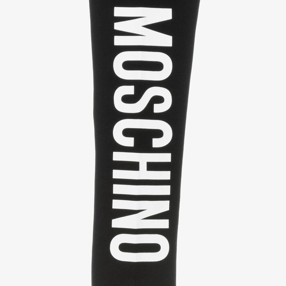 Moschino Baby - Girls Black Cotton Leggings