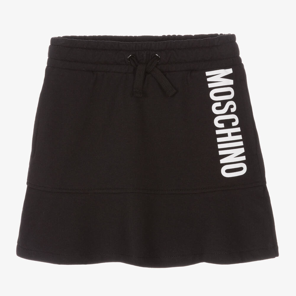 Moschino Kid-Teen - Jupe noire en coton Fille | Childrensalon