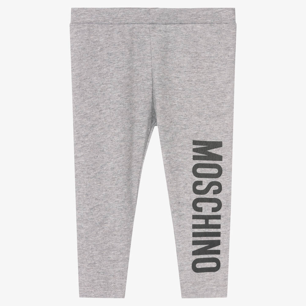 Moschino Baby - Girls Grey Logo Leggings