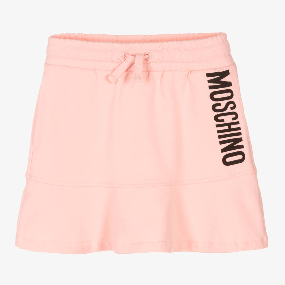 Moschino Kid-Teen - Jupe rose en coton Fille | Childrensalon